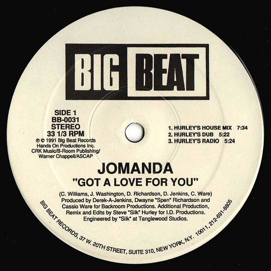 Jomanda - Got A Love For You | Big Beat (BB-0031) - 3