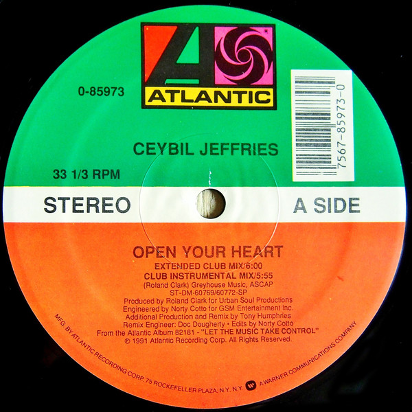 Ceybil Jefferies - Open Your Heart | Atlantic (0-85973) - main