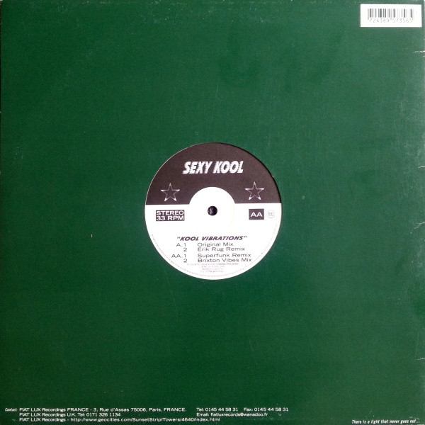 Sexy Kool - Kool Vibrations | Fiat Lux (FL009) - main Sexy Kool - Kool Vibrations | Fiat Lux (FL009) - main