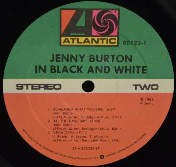 Jenny Burton - In Black And White | Atlantic (80122-1) - 4
