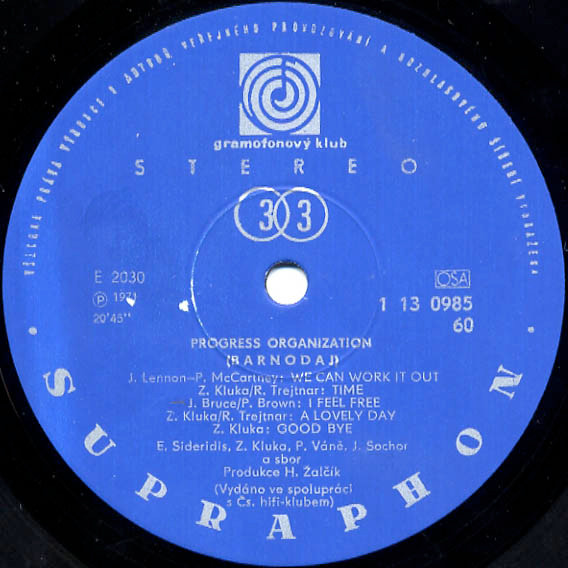 The Progress Organization - Barnodaj | Supraphon (1 13 0985) - 4 The Progress Organization - Barnodaj | Supraphon (1 13 0985) - 4