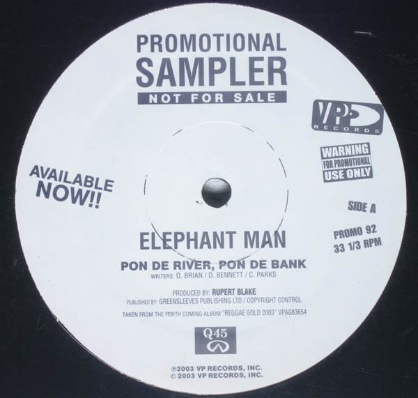 Elephant Man - Pon De River, Pon De Bank | VP Records (PROMO 92) Elephant Man - Pon De River, Pon De Bank | VP Records (PROMO 92)