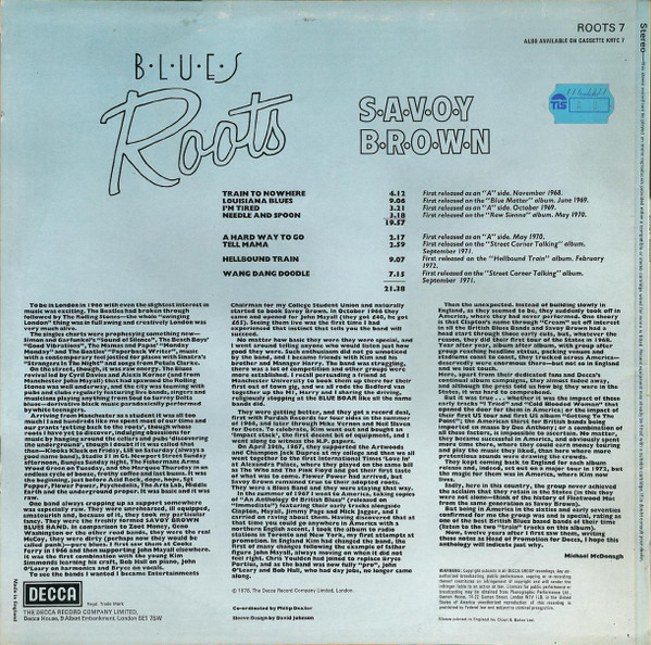 Savoy Brown - Blues Roots | Decca (ROOTS 7) - 2 Savoy Brown - Blues Roots | Decca (ROOTS 7) - 2