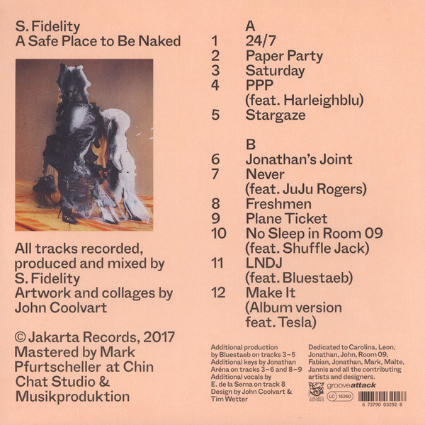 S. Fidelity - A Safe Place To Be Naked | Jakarta Records (JAKARTA118) - 2