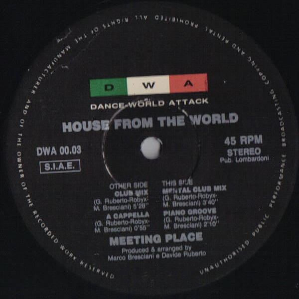 Meeting Place - House From The World | DWA (Dance World Attack) (DWA 00.03) - main