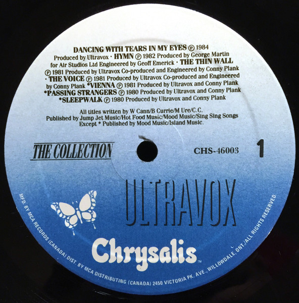 Ultravox - The Collection | Chrysalis (CHS 46003) - 3