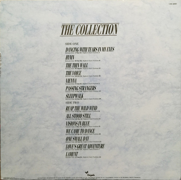 Ultravox - The Collection | Chrysalis (CHS 46003) - 2