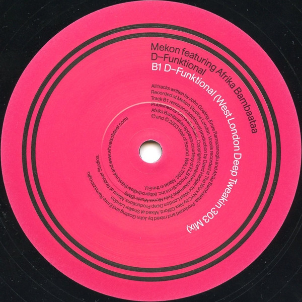 Mekon Featuring Afrika Bambaataa - D-Funktional | Wall Of Sound (WALLT092) - 3