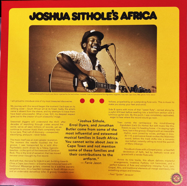 Joshua Sithole - Joshua Sithole's Africa | Voom Voom Records (VOOM006) - 3