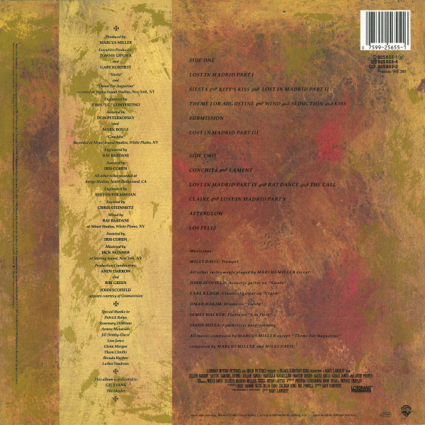 Miles Davis / Marcus Miller - Music From Siesta | Warner Bros. Records (925 655-1) - main