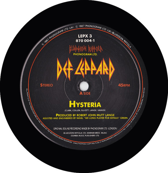 Def Leppard - Hysteria | Bludgeon Riffola (LEPX3) - 3