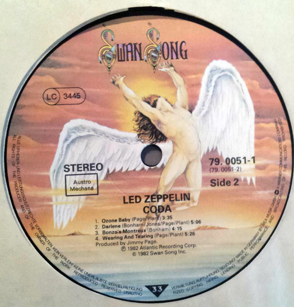 Led Zeppelin - Coda | Swan Song (79.0051-1) - 4