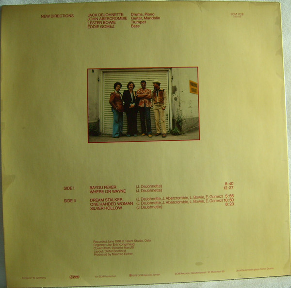 Jack DeJohnette - New Directions | ECM Records (ECM 1128) - 2