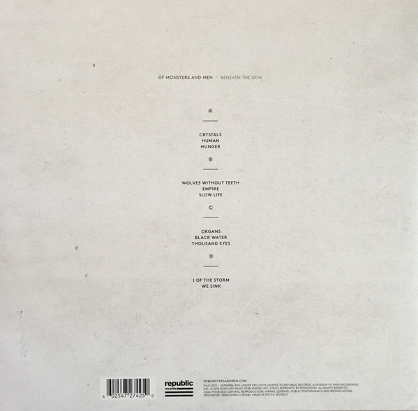 Of Monsters And Men - Beneath The Skin | Republic Records (472742-5) - 2