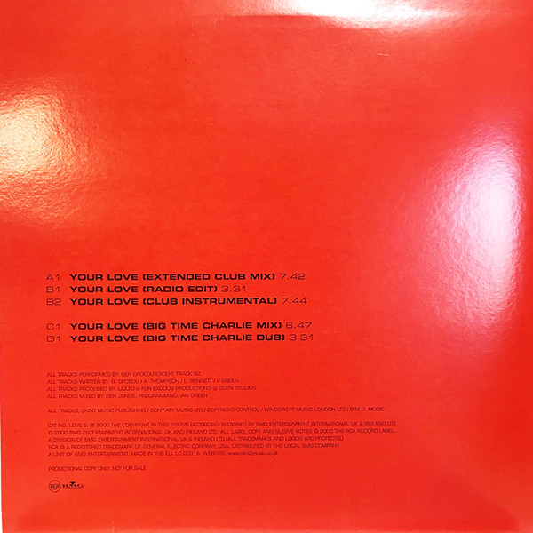 Ben - Your Love | RCA (LOVE 5) - 2