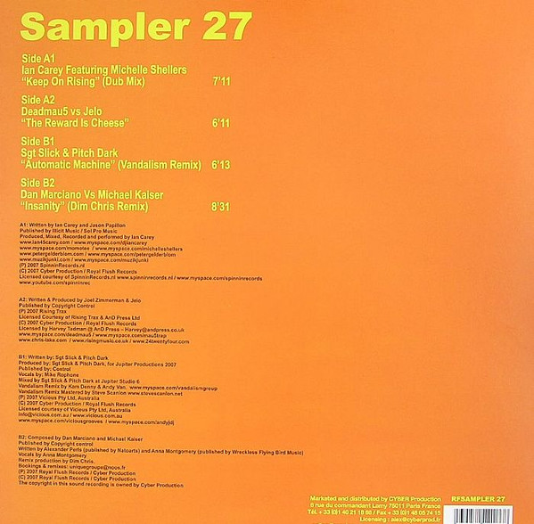 Various - Sampler 27 | Royal Flush Records (RF SAMPLER 27) - 2