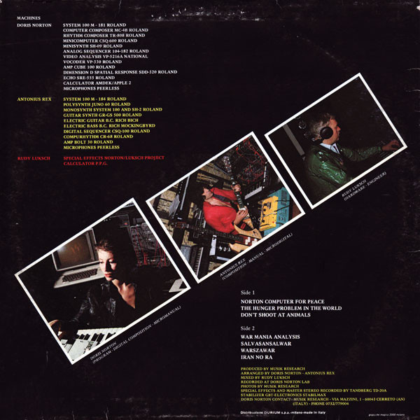 Doris Norton - Nortoncomputerforpeace | Durium (DAI 30408) - 2