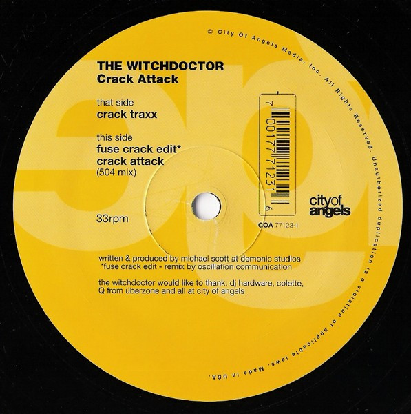 Witch Doctor - Crack Attack | City Of Angels (COA 77123-1) Witch Doctor - Crack Attack | City Of Angels (COA 77123-1)