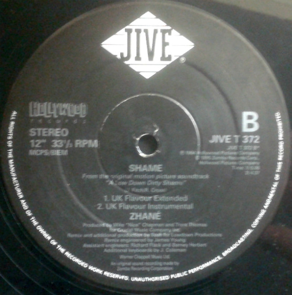 Zhané - Shame | Jive (JIVE T 372) - 4