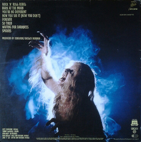 Ozzy Osbourne - Bark At The Moon | Epic (EPC 25739) - 2 Ozzy Osbourne - Bark At The Moon | Epic (EPC 25739) - 2