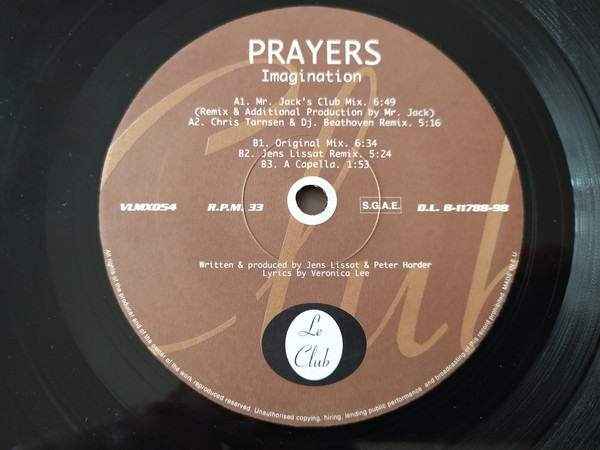 Prayers - Imagination | Vale Music (VLMX 054)