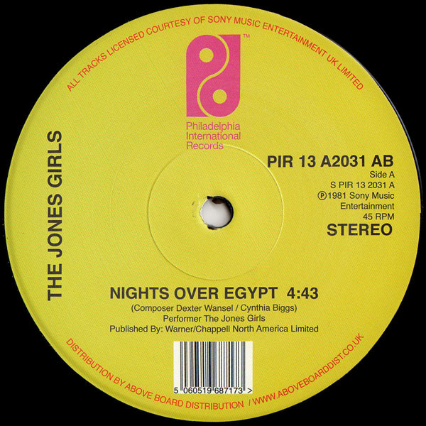 The Jones Girls - Nights Over Egypt | Philadelphia International Records (PIR 13 A2031 AB)