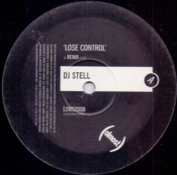 DJ Stell - Lose Control | Almost Records (12MST008) - 2 DJ Stell - Lose Control | Almost Records (12MST008) - 2