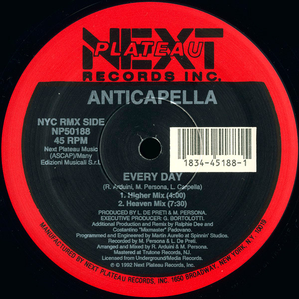 Anticappella - Every Day | Next Plateau Records Inc. (NP 50188) Anticappella - Every Day | Next Plateau Records Inc. (NP 50188)