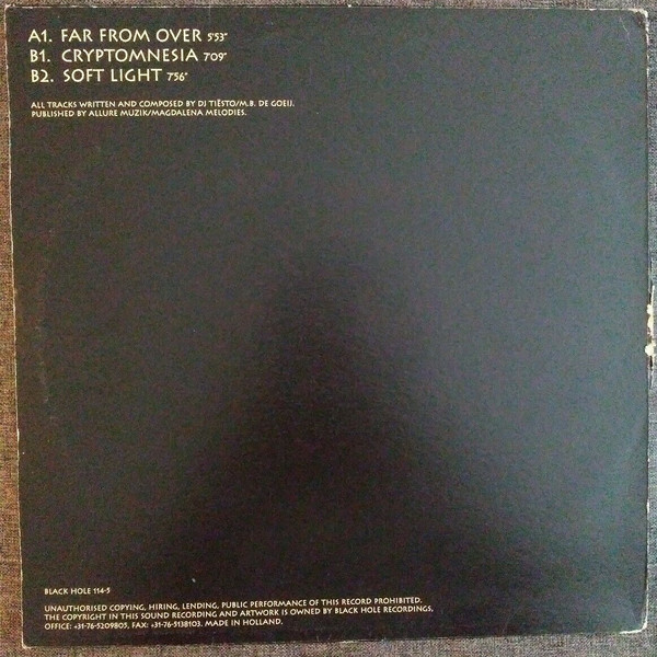 Kamaya Painters - Far From Over / Cryptomnesia / Soft Light | Black Hole Recordings (BLACK HOLE 114-5) - 2