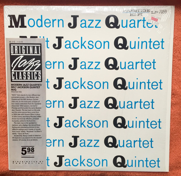 The Modern Jazz Quartet / Milt Jackson Quintet - MJQ | Original Jazz Classics (OJC-125 (P-7095)) - 2