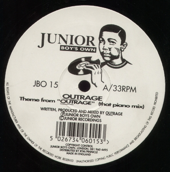Outrage - Theme From Outrage | Junior Boy's Own (JBO 15) - main