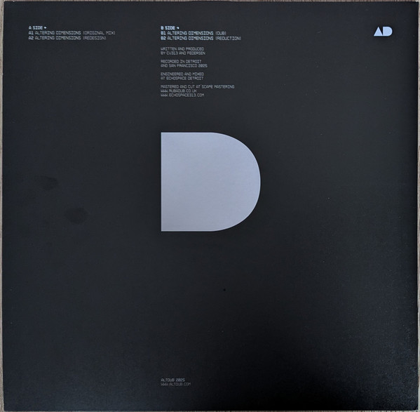 cv313 / Federsen - Altering Dimensions Part 1 | Alt Dub (AD 004) - 4