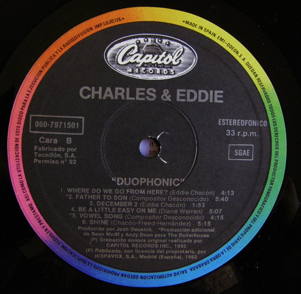 Charles & Eddie - Duophonic | Capitol Records (060 79 7150 1) - 4 Charles & Eddie - Duophonic | Capitol Records (060 79 7150 1) - 4