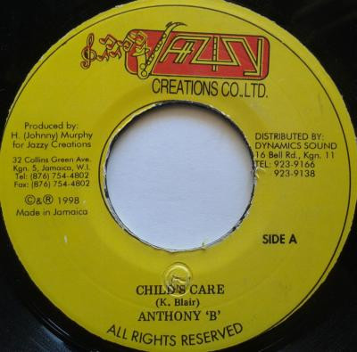 Anthony B - Child's Care | Jazzy Creations (none) - main