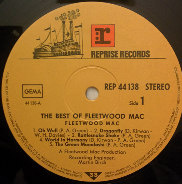 Fleetwood Mac - The Best Of Fleetwood Mac | Reprise Records (REP 44 138) - 2
