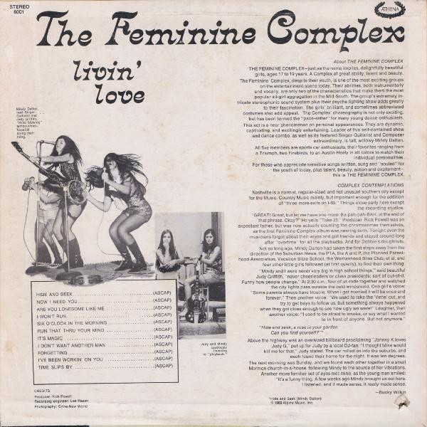 The Feminine Complex - Livin' Love | Athena Records (6001) - 2