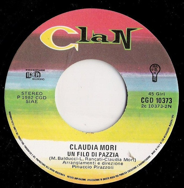 Claudia Mori - Non Succederà Più | Clan Celentano (CGD 10373)