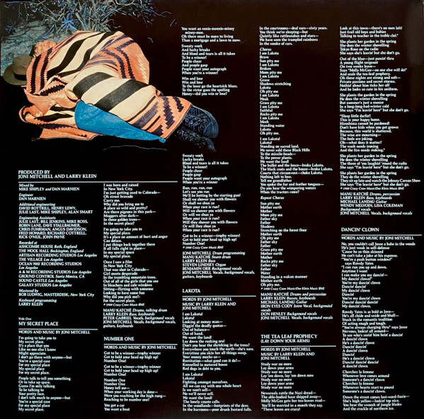 Joni Mitchell - Chalk Mark In A Rain Storm | Geffen Records (WX 141) - 5