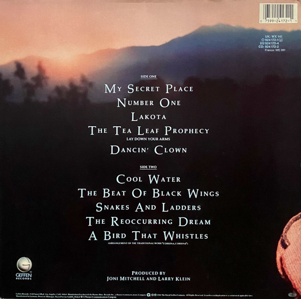 Joni Mitchell - Chalk Mark In A Rain Storm | Geffen Records (WX 141) - 2