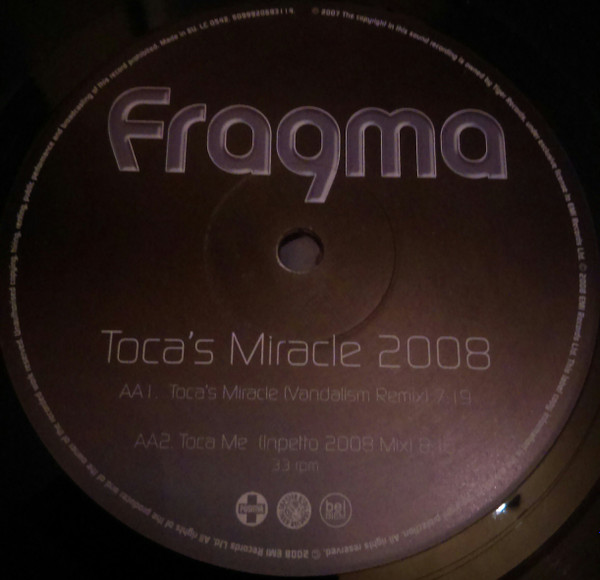 Fragma - Toca's Miracle 2008 | Positiva (12TIV-268) - 4