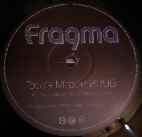 Fragma - Toca's Miracle 2008 | Positiva (12TIV-268) - 3