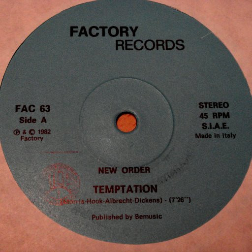 New Order - Temptation | Factory (FAC 63) - 3