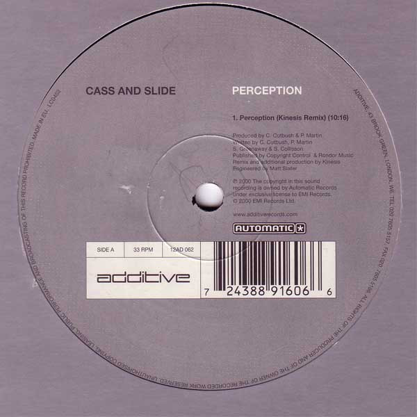 Cass & Slide - Perception | Additive (12AD 062) - 2