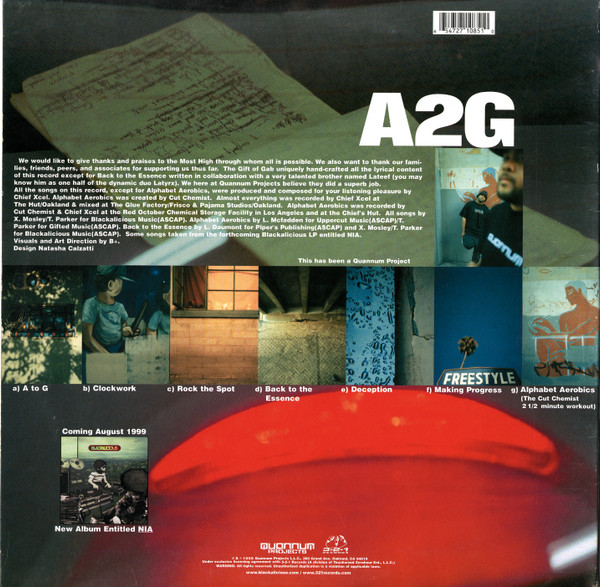 Blackalicious - A2G EP | Quannum Projects (T21 LP 1085) - 2 Blackalicious - A2G EP | Quannum Projects (T21 LP 1085) - 2