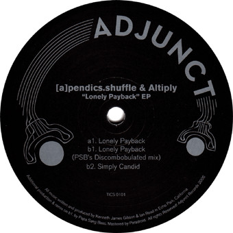 [a]pendics.shuffle & Altiply - Lonely Payback EP | Adjunct (ADJUNCT 10) - main