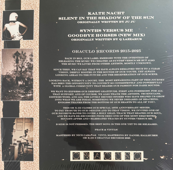 Kalte Nacht + Synths Versus Me - Oraculo X Anniversary 3 | Oráculo Records (ORX03) - 2