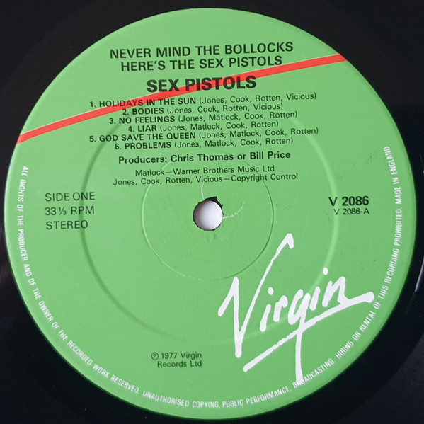 Sex Pistols - Never Mind The Bollocks Here's The Sex Pistols | Virgin (V 2086) - 3
