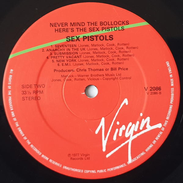 Sex Pistols - Never Mind The Bollocks Here's The Sex Pistols | Virgin (V 2086) - 4