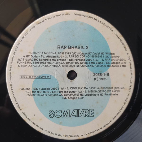 Various - Rap Brasil 2 | Som Livre (2038-1) - 4