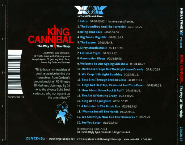 King Cannibal - The Way Of The Ninja | Ninja Tune (ZENCD162) - 2 King Cannibal - The Way Of The Ninja | Ninja Tune (ZENCD162) - 2